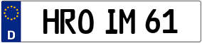 Truck License Plate